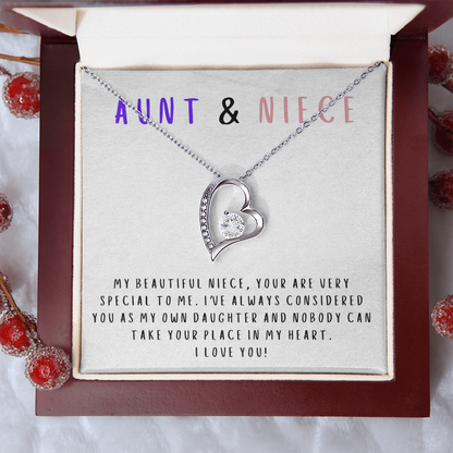 Nobody can take your place in my heart - Necklace For Niece