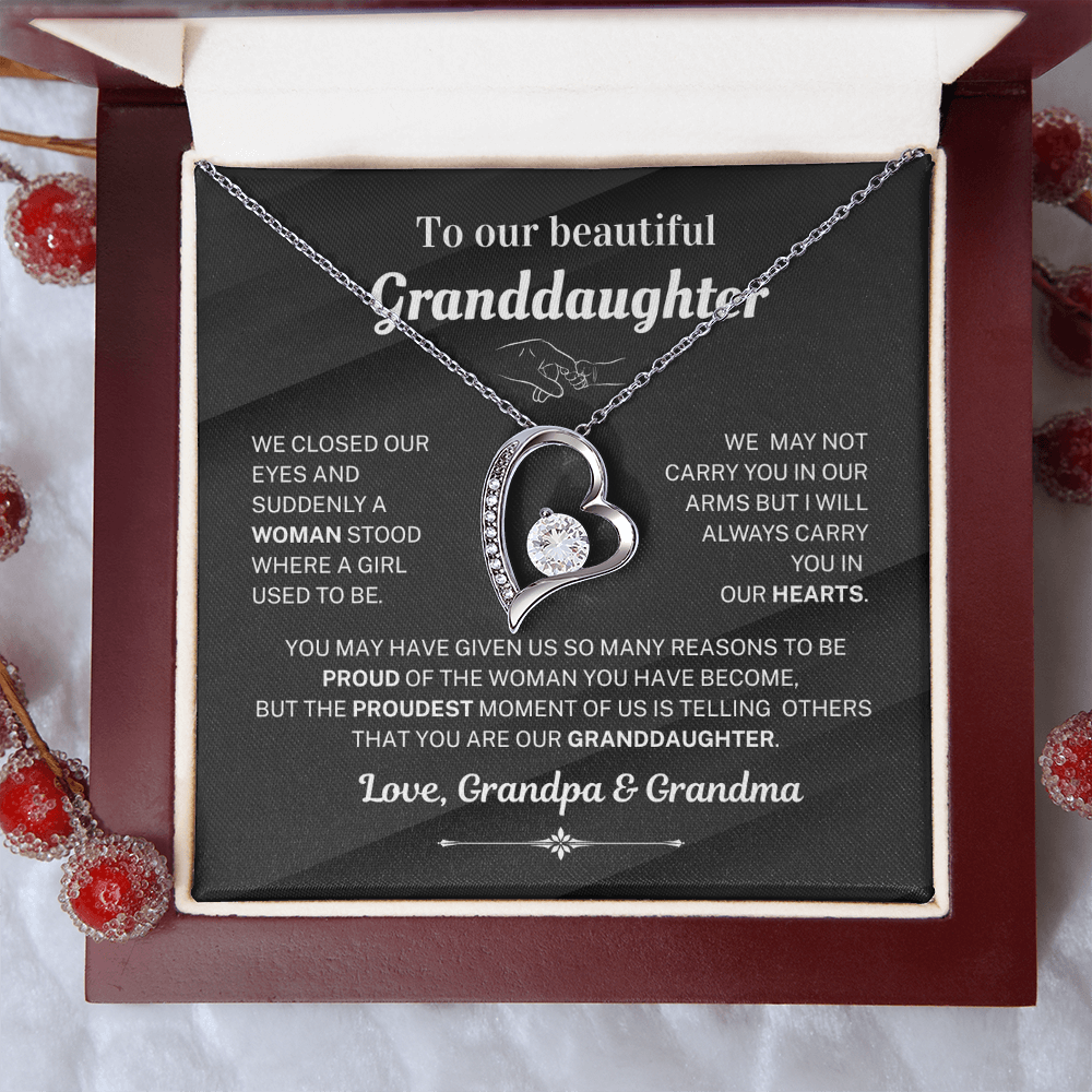 We are proud of you - Necklace For Granddaughter