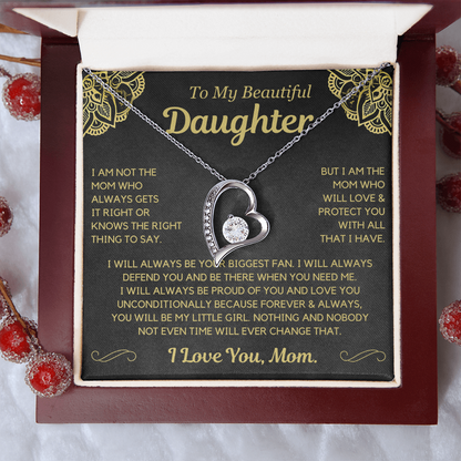 You will always be my little girl - Necklace for Daughter from Mom