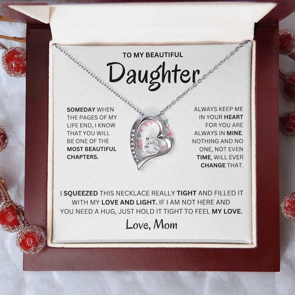 (Almost Sold Out) Always Keep Me In Your Heart - Necklace For Daughter