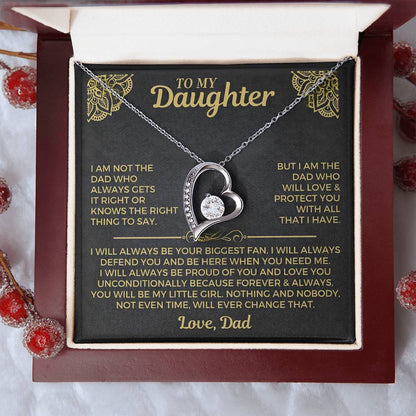 You will always be my little girl - Necklace for Daughter from Dad