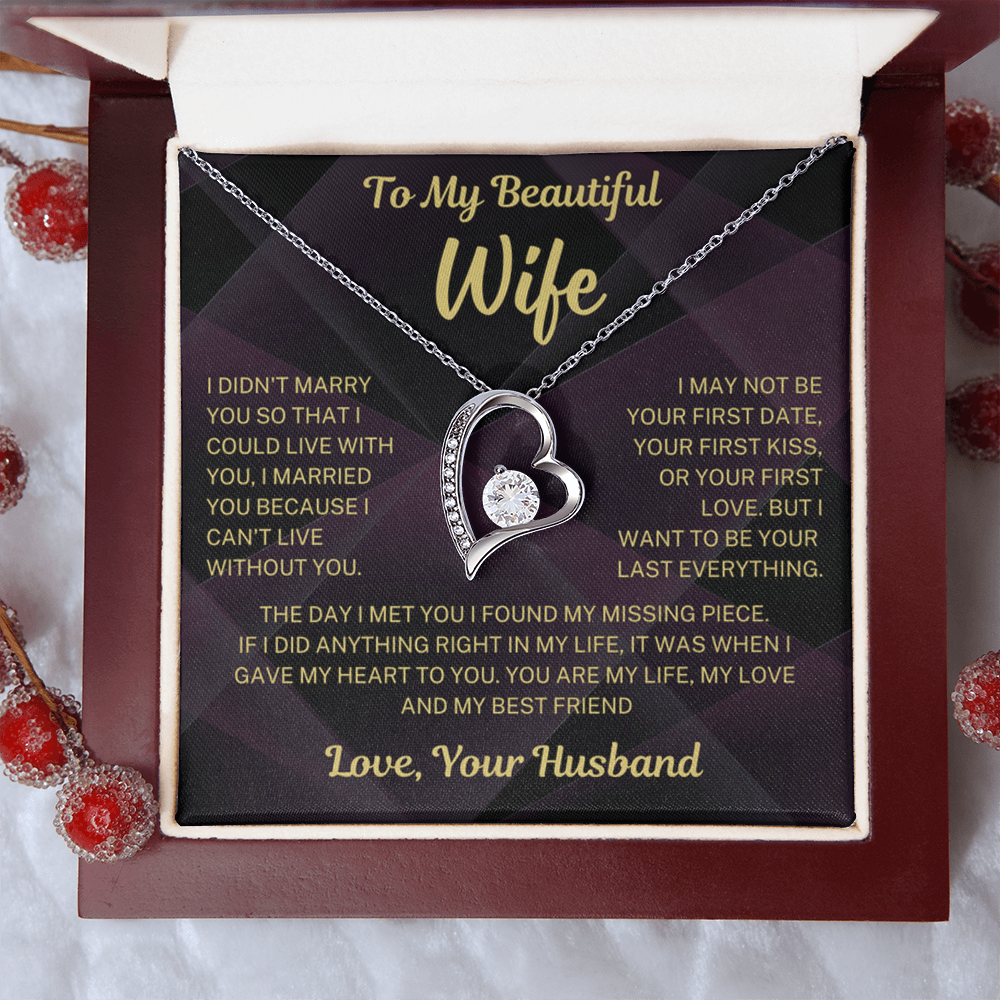 I can't live without you - Forever Love Necklace For Wife