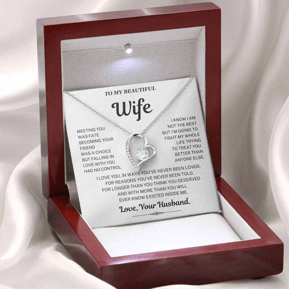 Falling in love with you had no control - Necklace For Wife