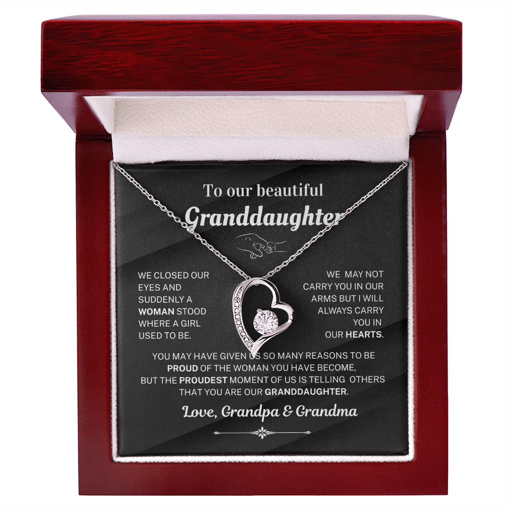We are proud of you - Necklace For Granddaughter