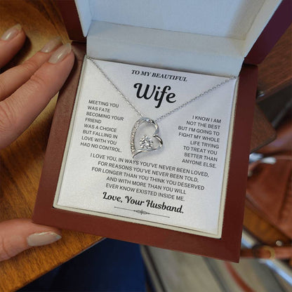 Falling in love with you had no control - Necklace For Wife