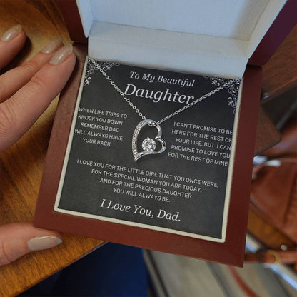 You will always be my little girl - Necklace for Daughter from Dad