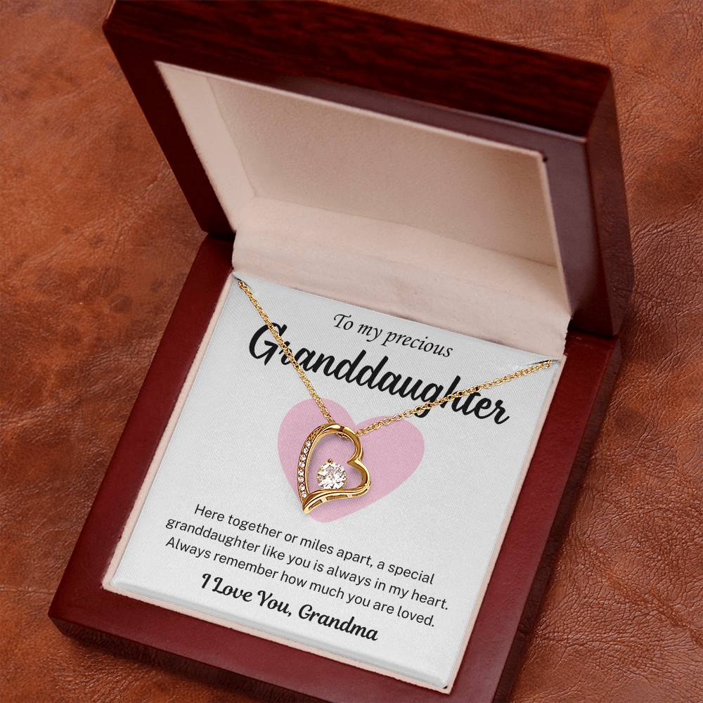 You are always in my heart -  Necklace For Granddaughter