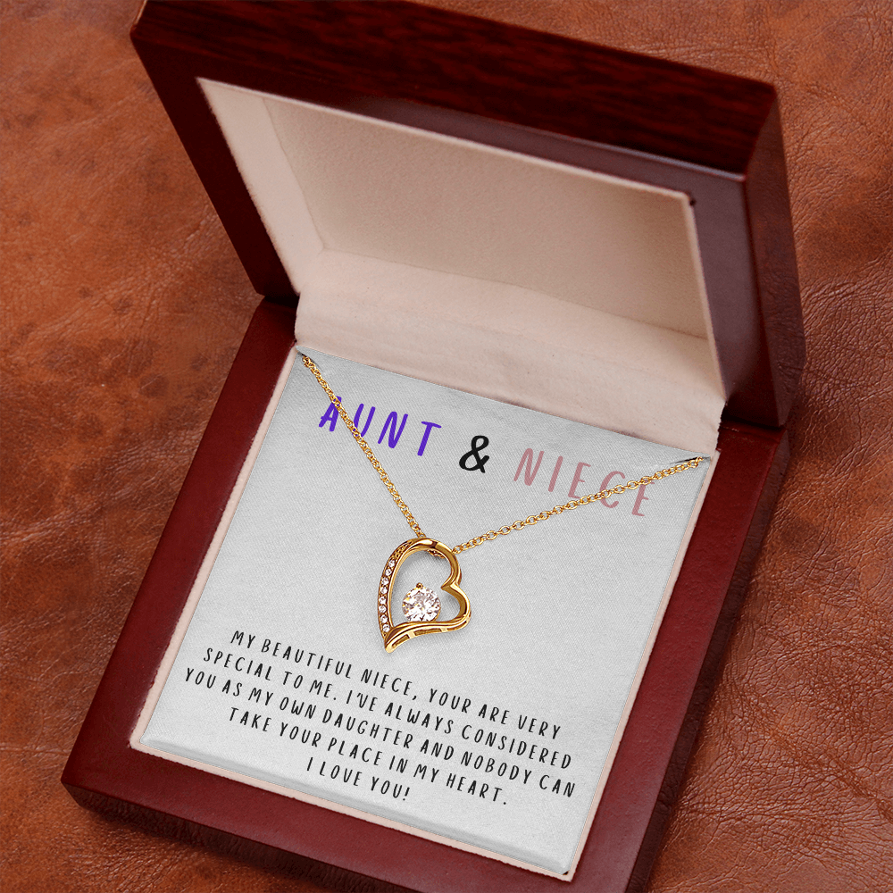 Nobody can take your place in my heart - Necklace For Niece