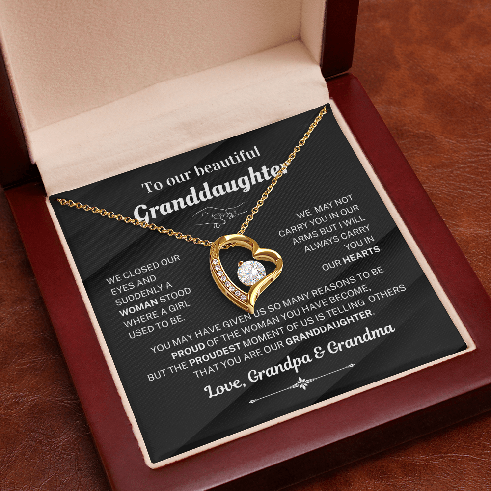 We are proud of you - Necklace For Granddaughter