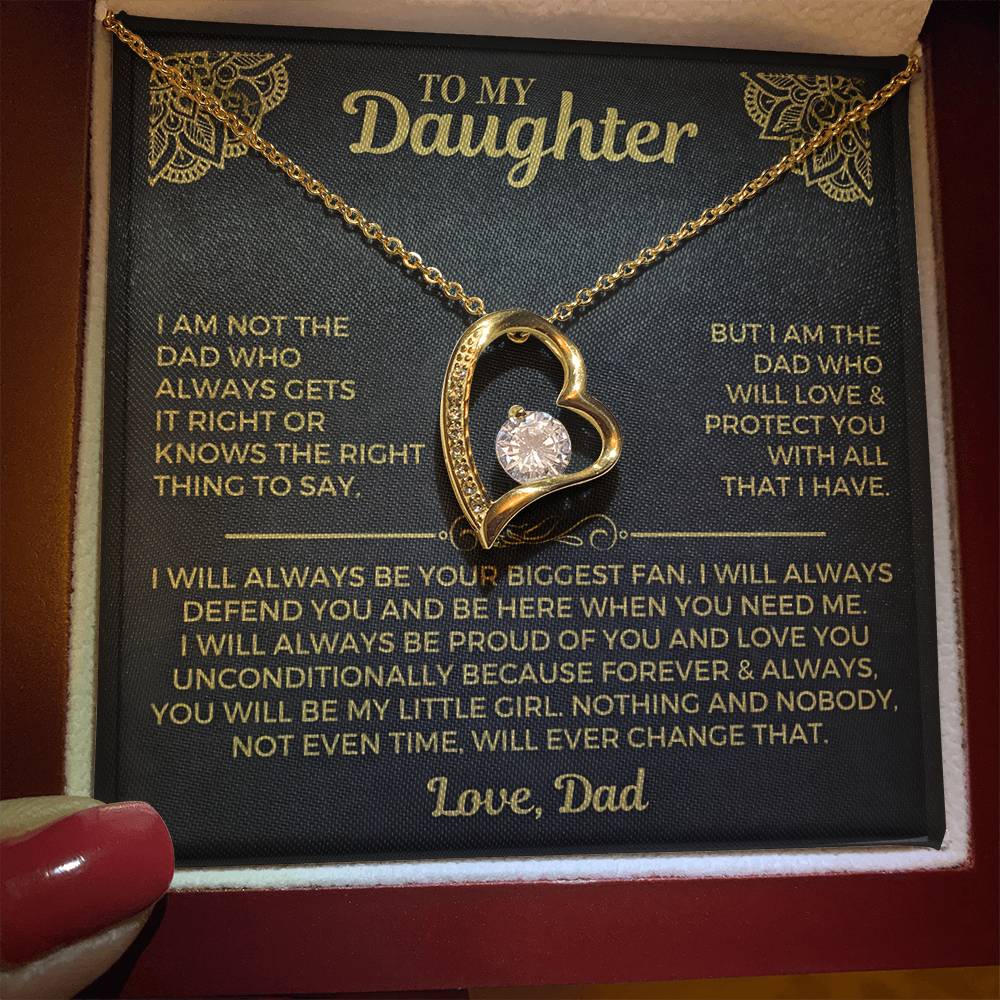 You will always be my little girl - Necklace for Daughter from Dad