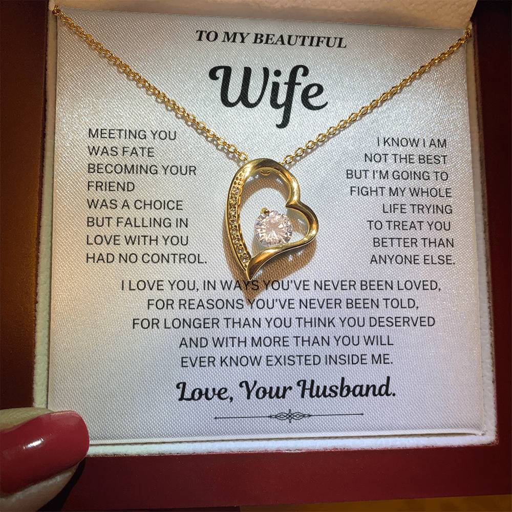 Falling in love with you had no control - Necklace For Wife