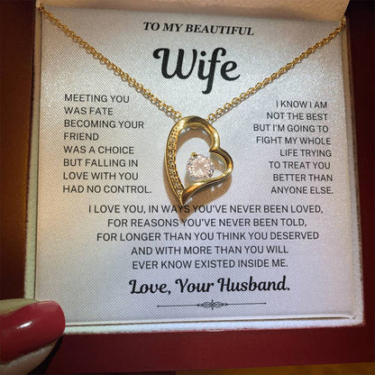 Falling in love with you had no control - Necklace For Wife