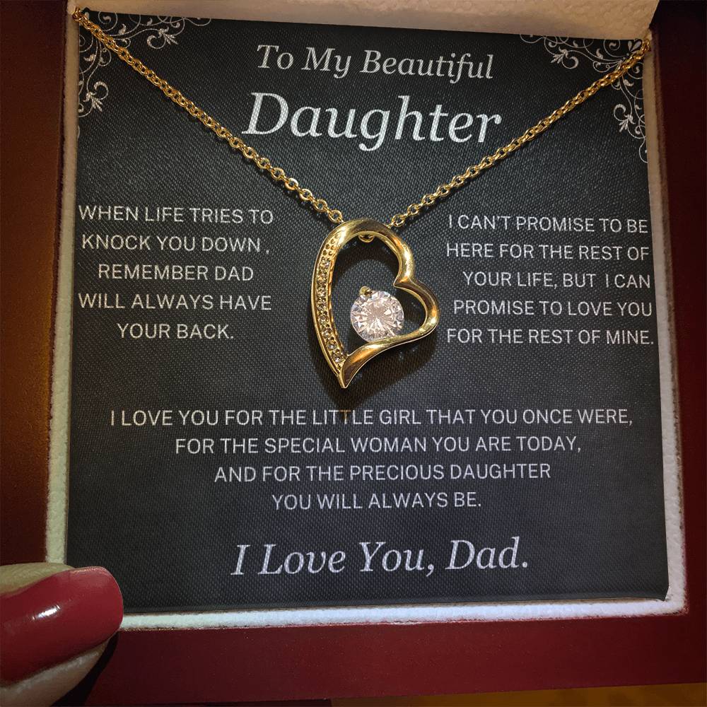 You will always be my little girl - Necklace for Daughter from Dad