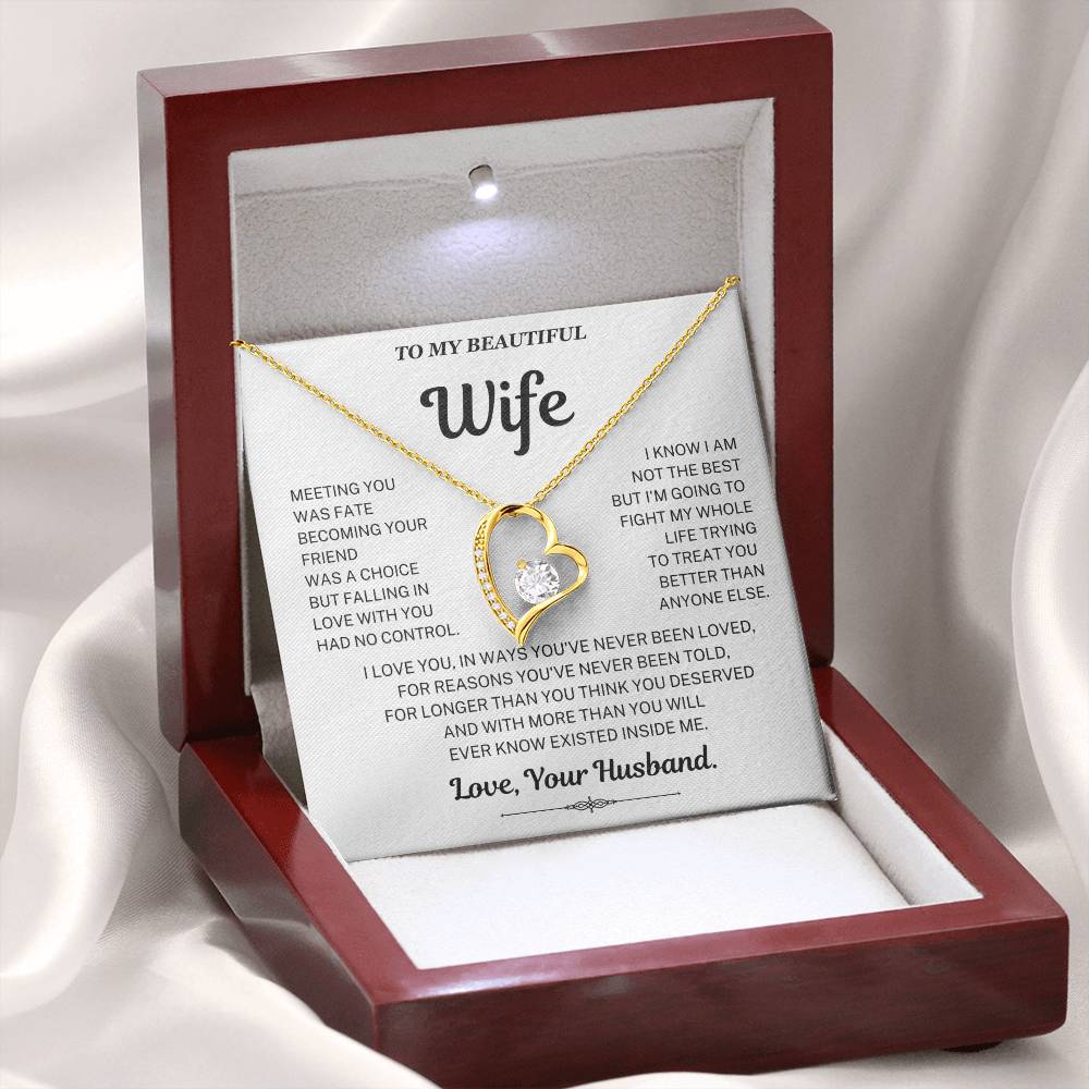 Falling in love with you had no control - Necklace For Wife