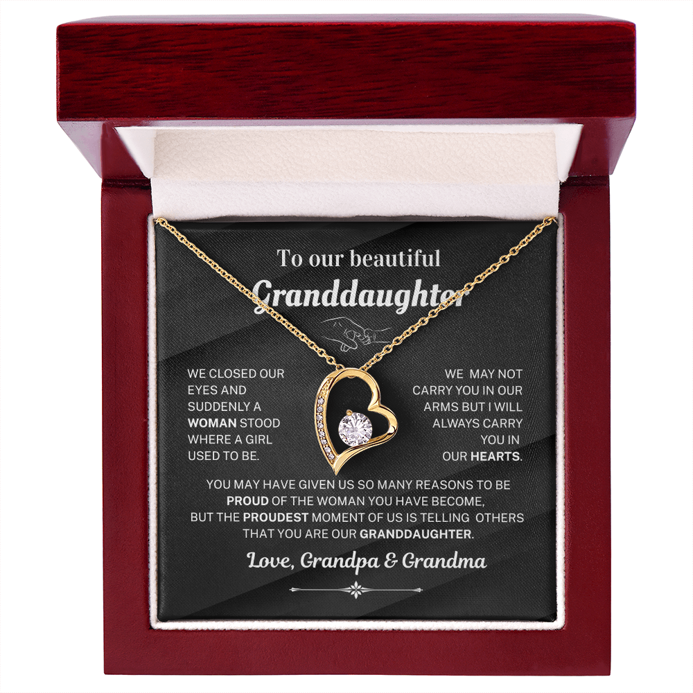 We are proud of you - Necklace For Granddaughter