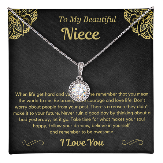 You mean the world to me - Necklace For Niece