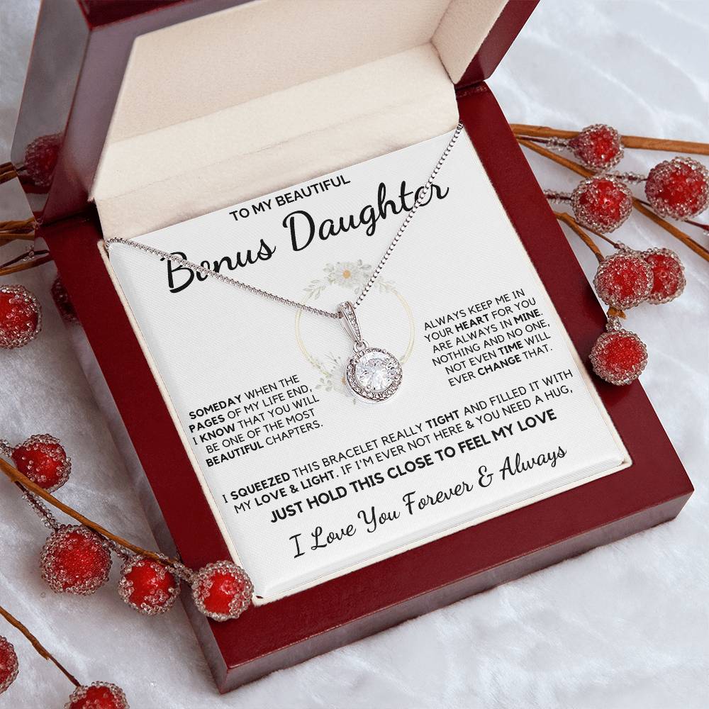 (Almost Sold Out) Always Keep Me In Your Heart - Necklace For Bonus Daughter