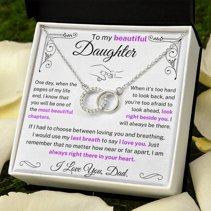 (Almost Sold Out) I would use my last breath to say I Love You - Necklace For Daughter