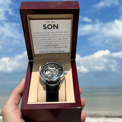 (Almost Sold Out) I Will Always Carry You In My Heart - Openwork Watch For Son