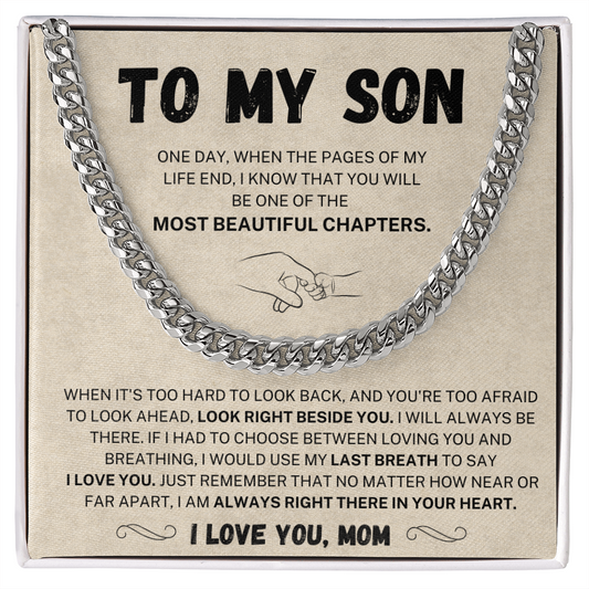 (Almost Sold Out) I would use my last breath to say I Love You - Cuban Chain For Son