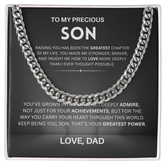 Keep being you, Son - Cuban chain For Son