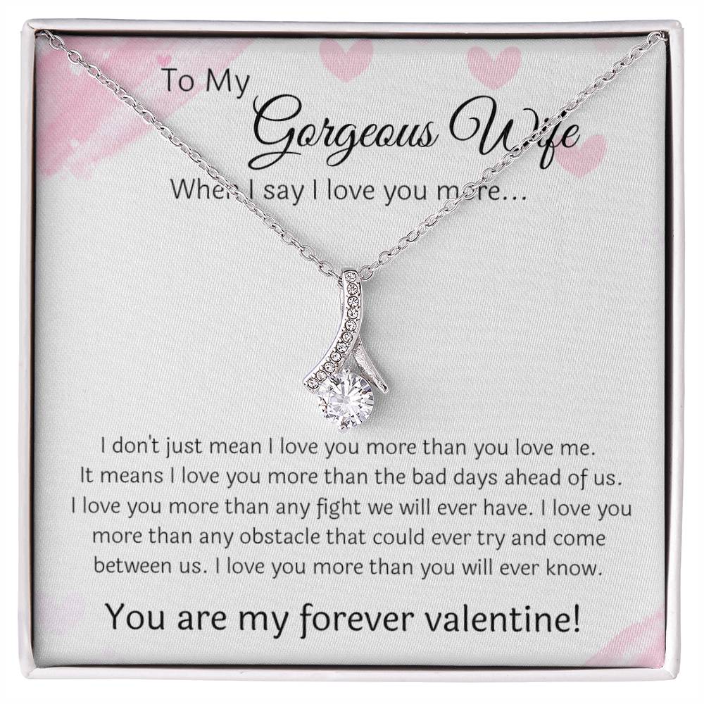 I Love You The Most - Necklace For Wife