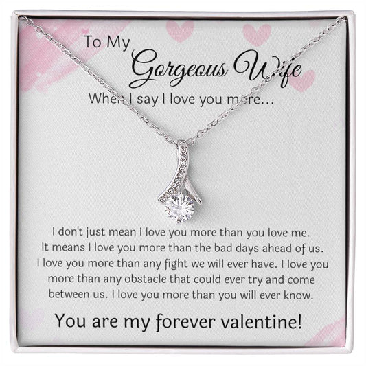 I Love You The Most - Necklace For Wife