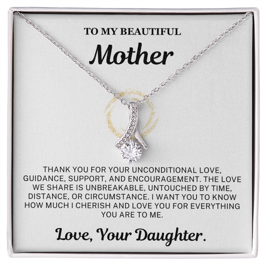 I cherish and love you for everything you are to me - Necklace For Mom