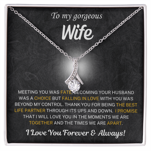 Thank you for being the best life partner - Necklace For Wife