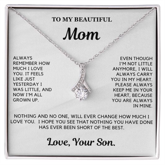 I will always carry you in my heart - Necklace For Mom