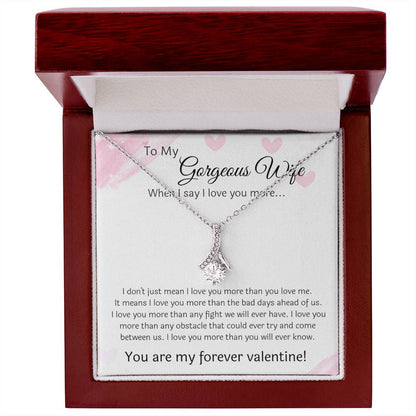 I Love You The Most - Necklace For Wife