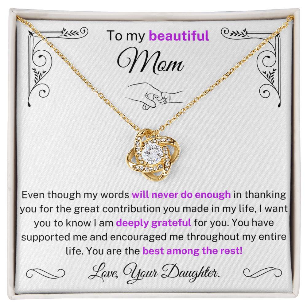 You are the best amongst the best - Necklace For Mom