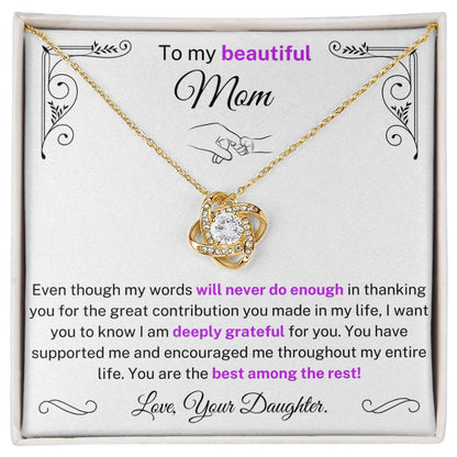 You are the best amongst the best - Necklace For Mom