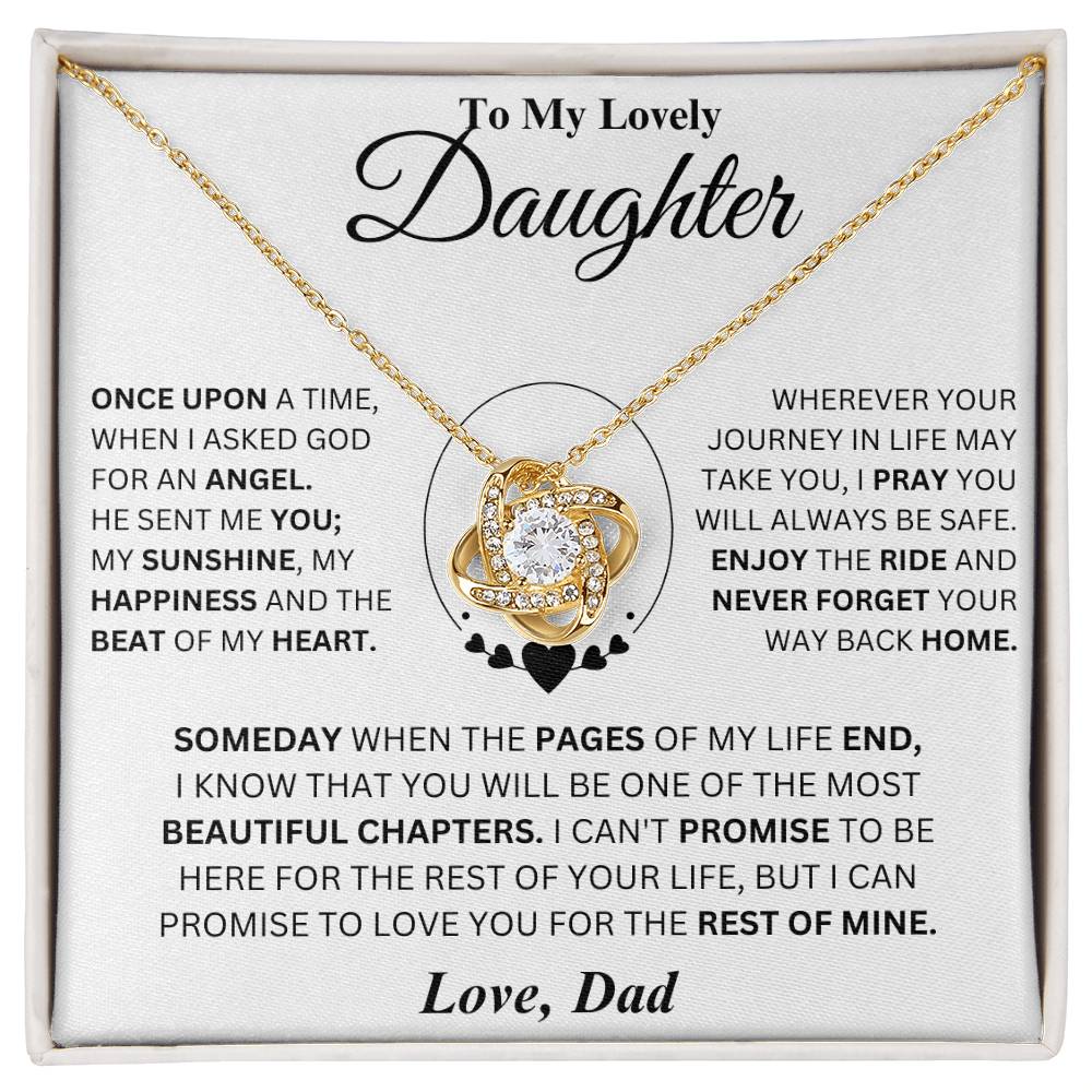 You are the most beautiful chapter of my life - Necklace for Daughter