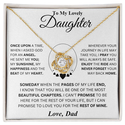 You are the most beautiful chapter of my life - Necklace for Daughter