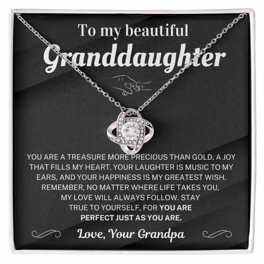 My love will always follow you - Necklace For Granddaughter