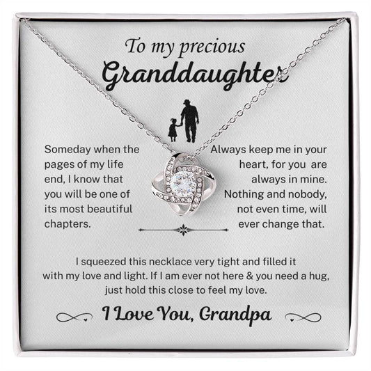 Just hold this close you to feel my love - Necklace For Granddaughter