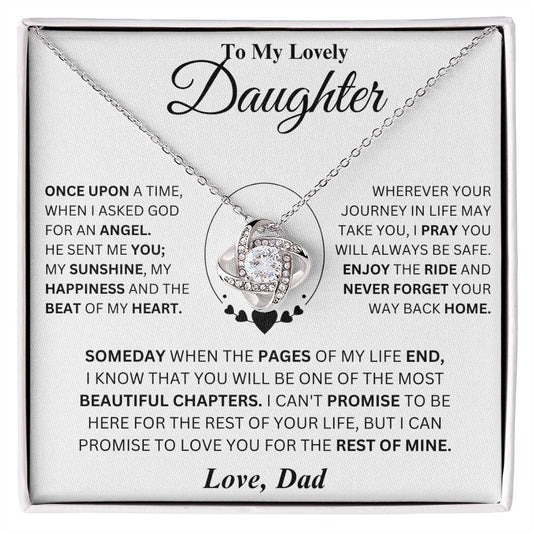 You are the most beautiful chapter of my life - Necklace for Daughter