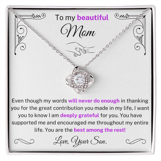 You are the best amongst the best - Necklace For Mom