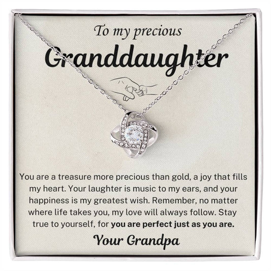 My love will always follow you - Necklace For Granddaughter