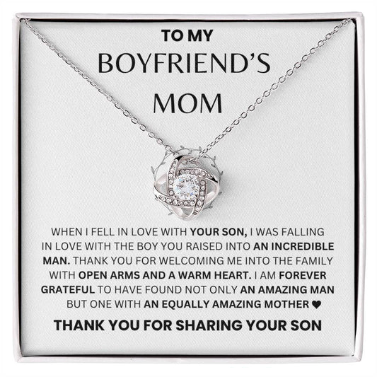 Thank You For Welcoming Me Into The Family - Necklace For Boyfriend's Mom