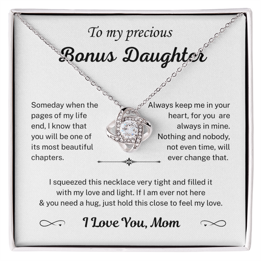 Always keep me in your heart - Necklace For Bonus Daughter
