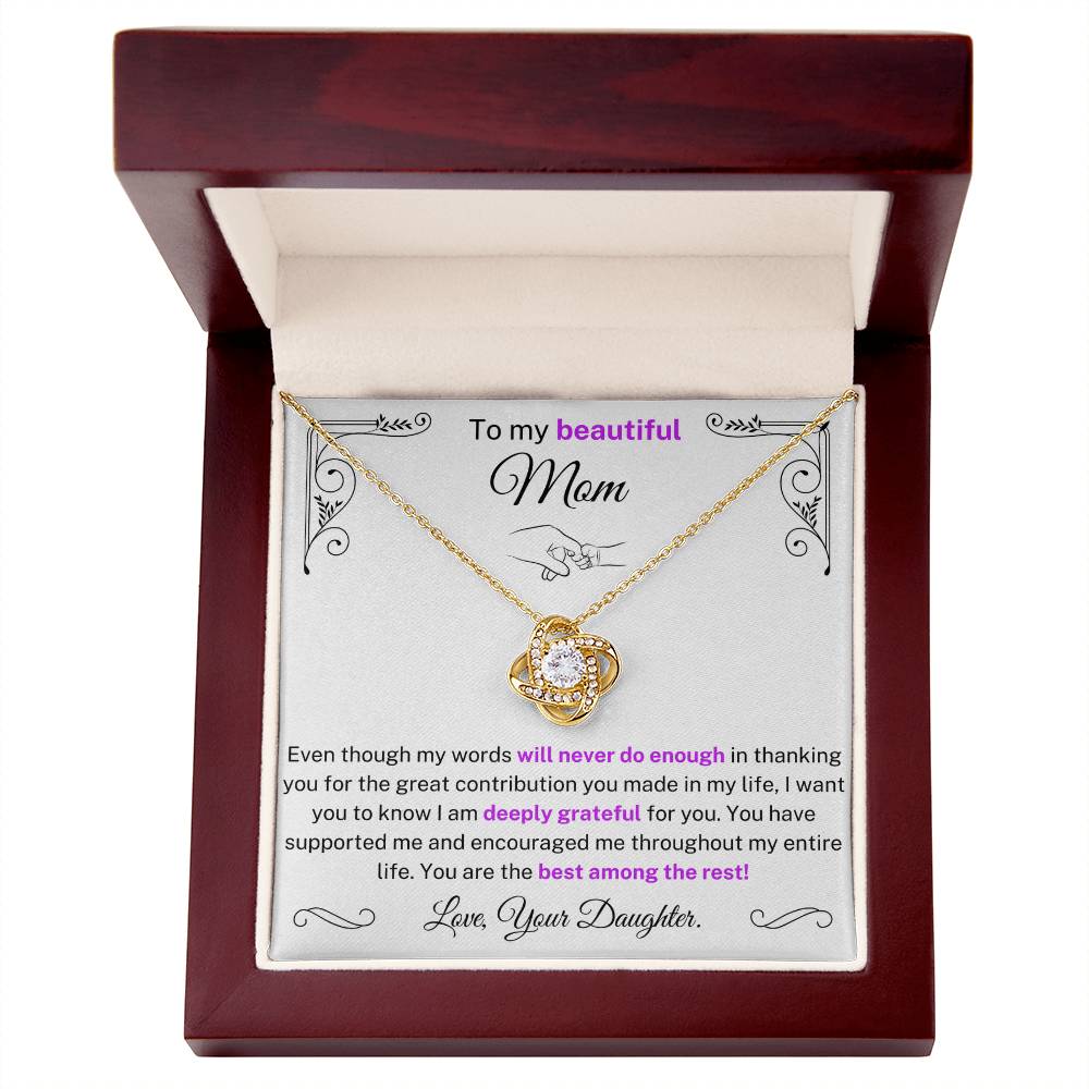 You are the best amongst the best - Necklace For Mom