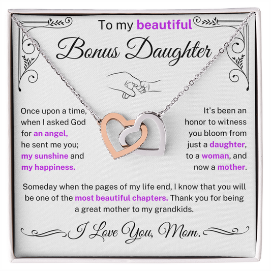 You will be one of the most beautiful chapters of my life - Necklace For Bonus Daughter