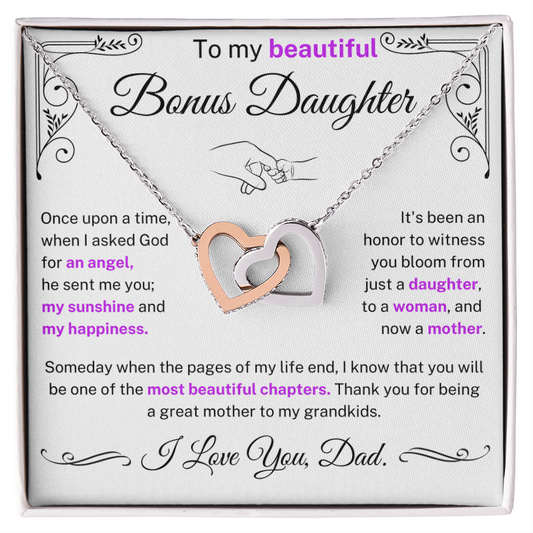 You will be one of the most beautiful chapters of my life - Necklace For Bonus Daughter
