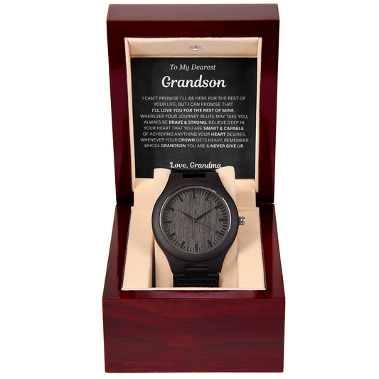 Remember whose Grandson you are - Wooden Watch For Grandson