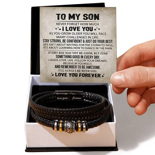 To My Son - "I'll Always Be With You" Bracelet