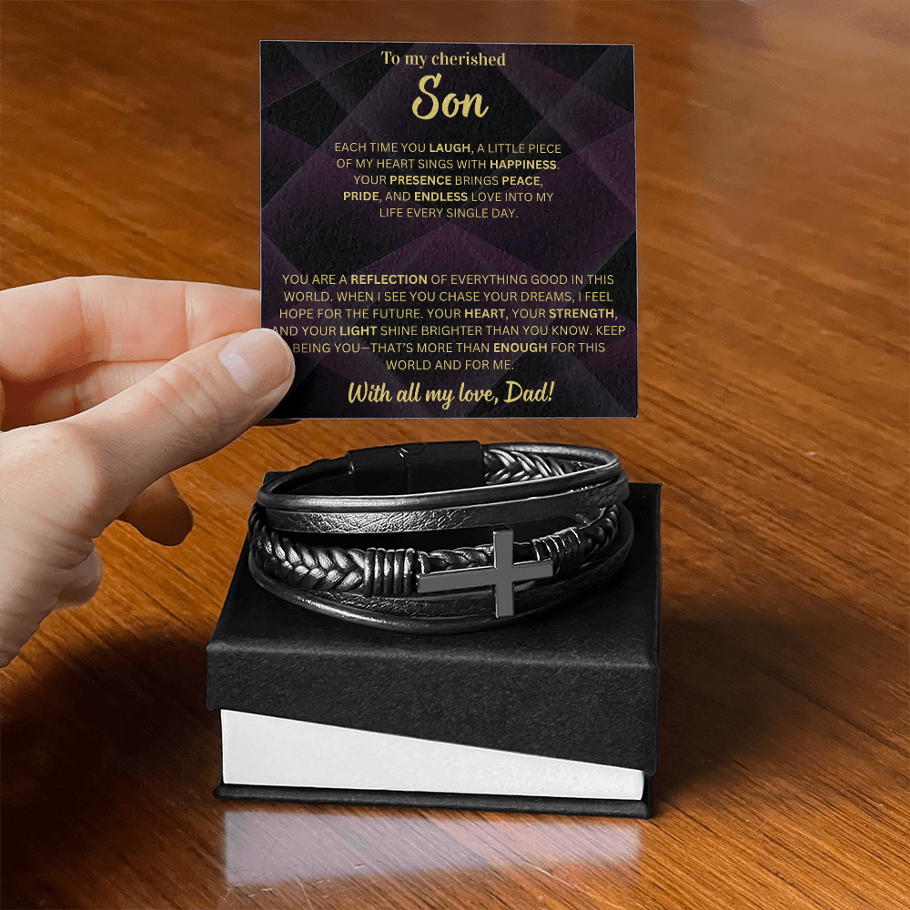 Your presence brings endless love into my life - Bracelet For Son