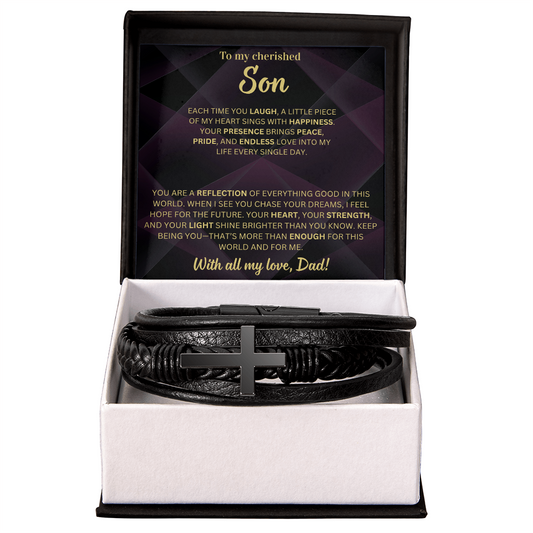 Your presence brings endless love into my life - Bracelet For Son