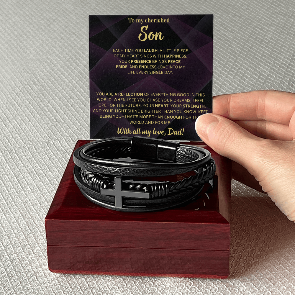Your presence brings endless love into my life - Bracelet For Son